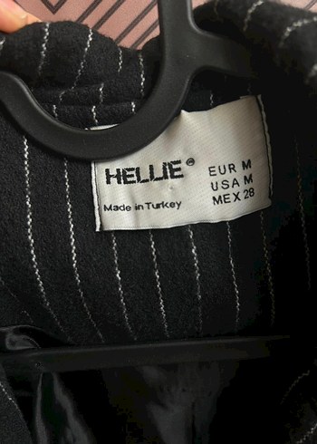 Siyah Çizgili Kadın Blazer Ceket - Görsel 3