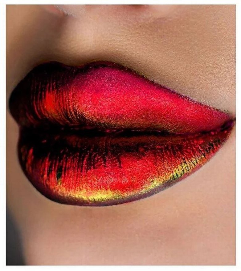 Kırmızı Likit Göz Farı / Ruj - Görsel 5