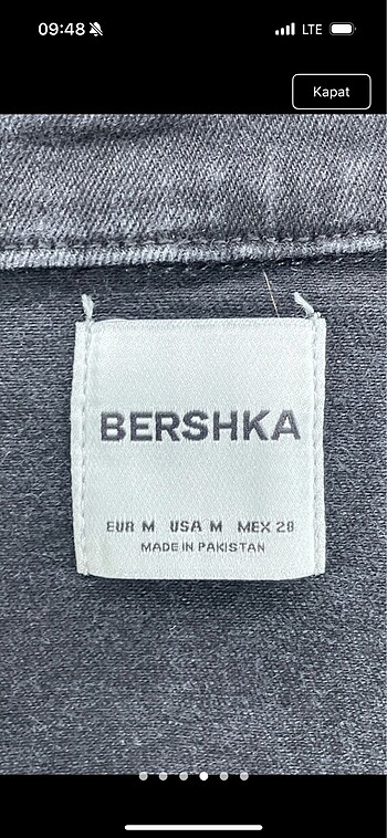 m Beden siyah Renk BERSHKA