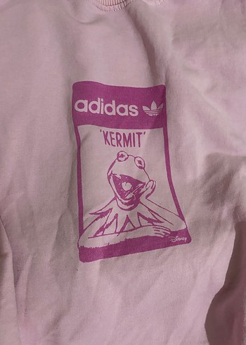 Pembe Baskılı Tişörtü Adidasw - Görsel 2