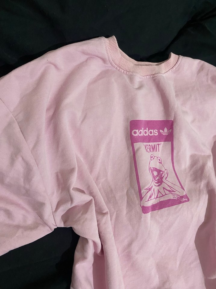 Pembe Baskılı Tişörtü Adidasw - Görsel 3