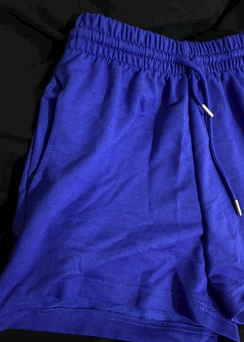 Lacivert Pamuklu Mini Şort - Görsel 2