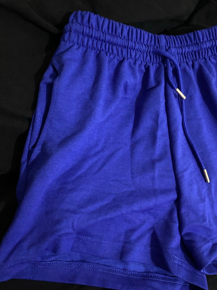 Lacivert Pamuklu Mini Şort - Görsel 2