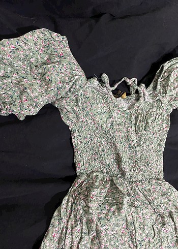 çiçekli mini boy elbise - Görsel 2