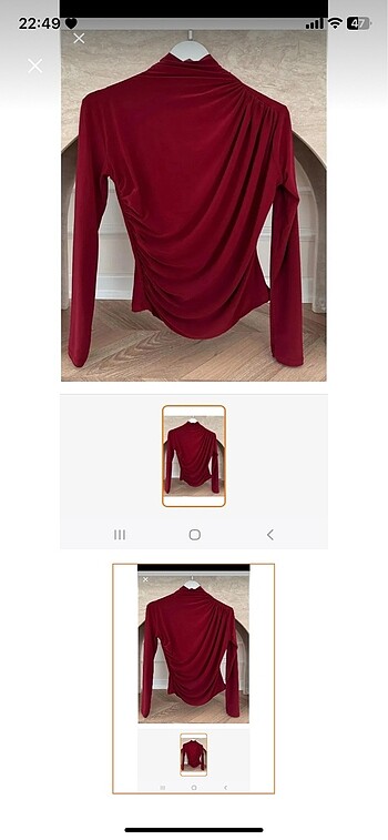 Bordo renk bluz