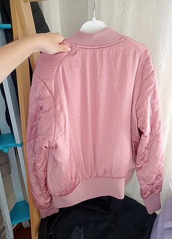 H&M marka pembe ince ceket 