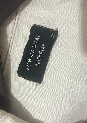 LC Waikiki Lcw Düğmeli Krem Kadın Denim Ceket