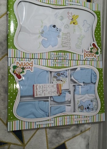 Mavi Erkek Bebek Hastane Çıkışı Seti - Görsel 3