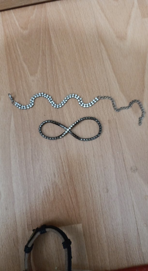 Gri Yılan Desenli Zincir Detaylı Kadın Bileklikler - Görsel 3