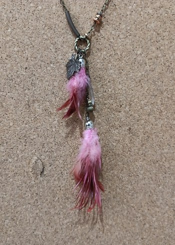 Püsküllü Uzun Bohem Kadın Kolye - Görsel 2