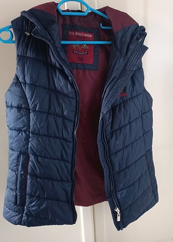 US POLO Assn Lacivert Fermuarlı Kadın Yelek - Görsel 2