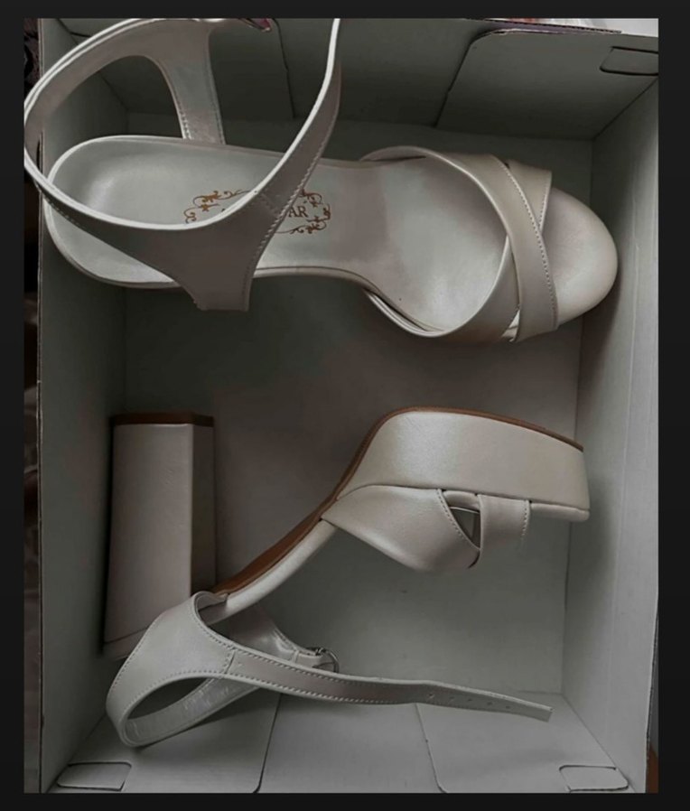 AsliAcar Beyaz 11 cm Topuklu Platform Gelin Ayakkabısı - Görsel 2