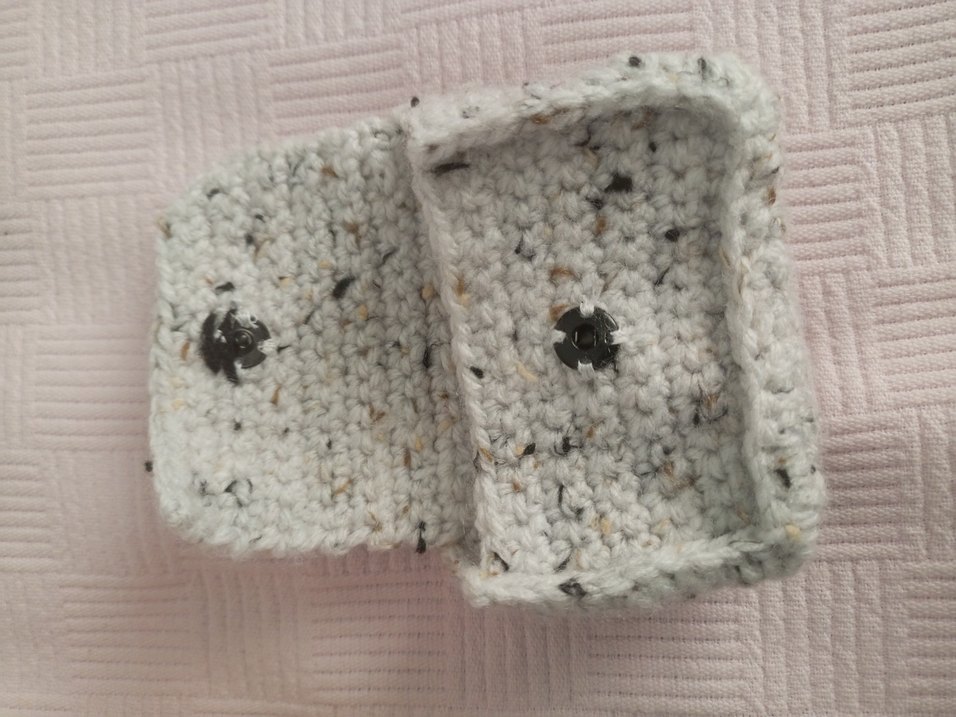 Gri Örgü Kedi Cüzdan - Görsel 3