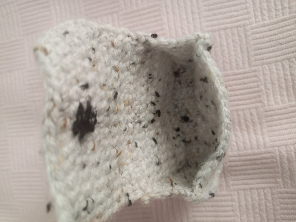 Gri Örgü Kedi Cüzdan - Görsel 2