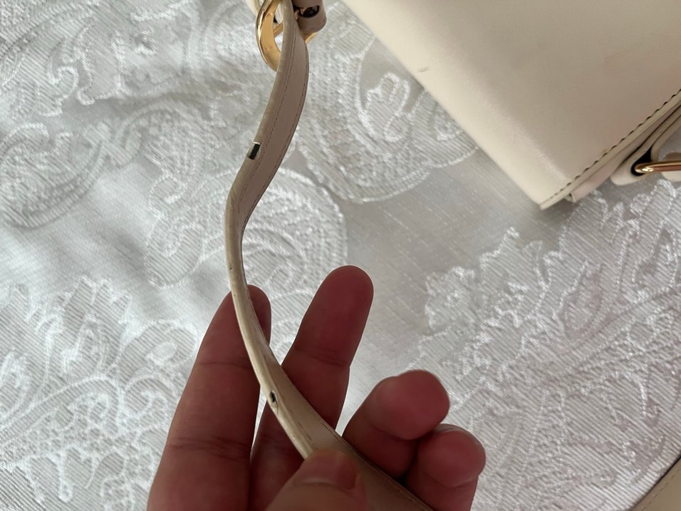 Bej Deri Kadın Çapraz Çanta - Görsel 3