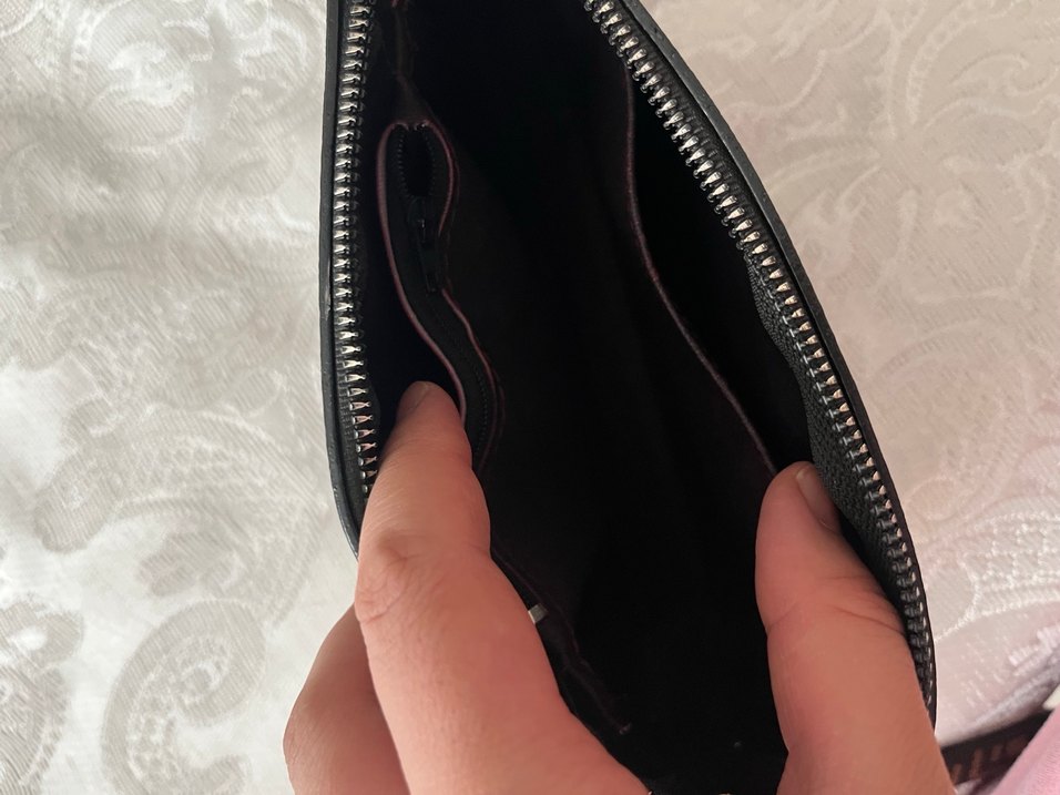 Fendi Baskılı Kahverengi Deri Kadın Clutch Çanta - Görsel 2