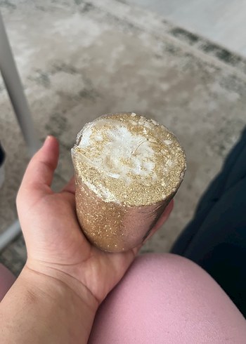 Parlak Altın Renkli Mum - Görsel 2