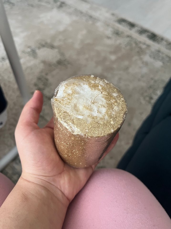 Parlak Altın Renkli Mum - Görsel 2