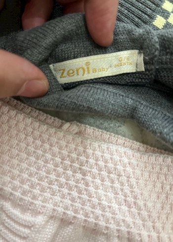 Gri Nakışlı Örgü Bebek Kız Takımı - Görsel 6