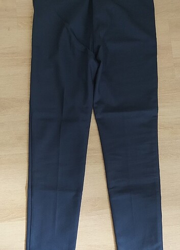 Lacivert Cigarette Pantolon Yandan Fermuarlı - Görsel 2