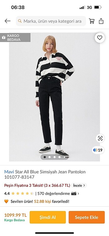 s Beden siyah Renk Mavi Simsiyah jean
