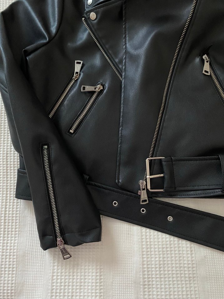 Kadın deri ceket - Görsel 3