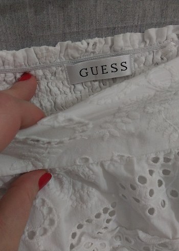 m Beden beyaz Renk GUESS ORİJİNAL 0 ETİKETLİ ETEK