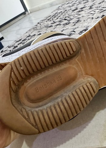 BERSHKA marka 39 numara beyaz kadın ayakkabı - Görsel 4