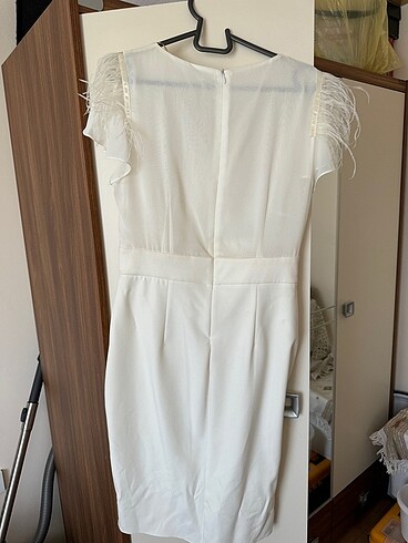 Beyaz otrişli nikah elbise - Görsel 4