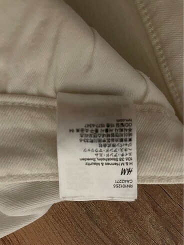 s Beden H&M BEYAZ KOT ŞORT