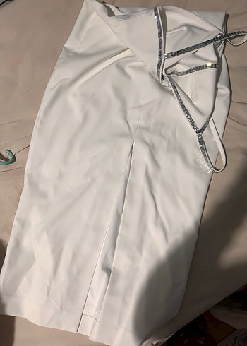 Zara Zara V Yakalı Uzun İnce Askılı Elbise