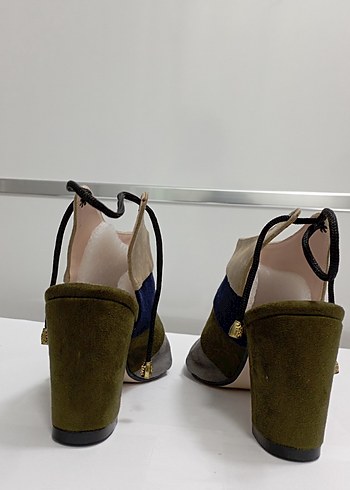 Süet Topuklu Ayakkabı - Görsel 5