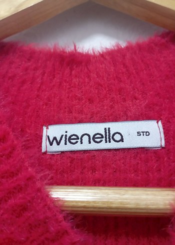 Düğmeli Kırmızı Kadın Mini Elbise - Görsel 7