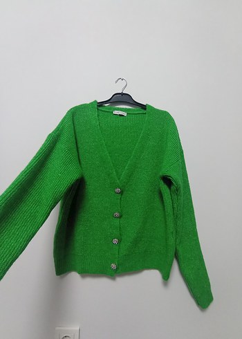 Yeşil Kadın Hırka - Görsel 2