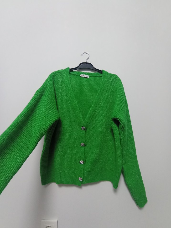 Yeşil Kadın Hırka - Görsel 2