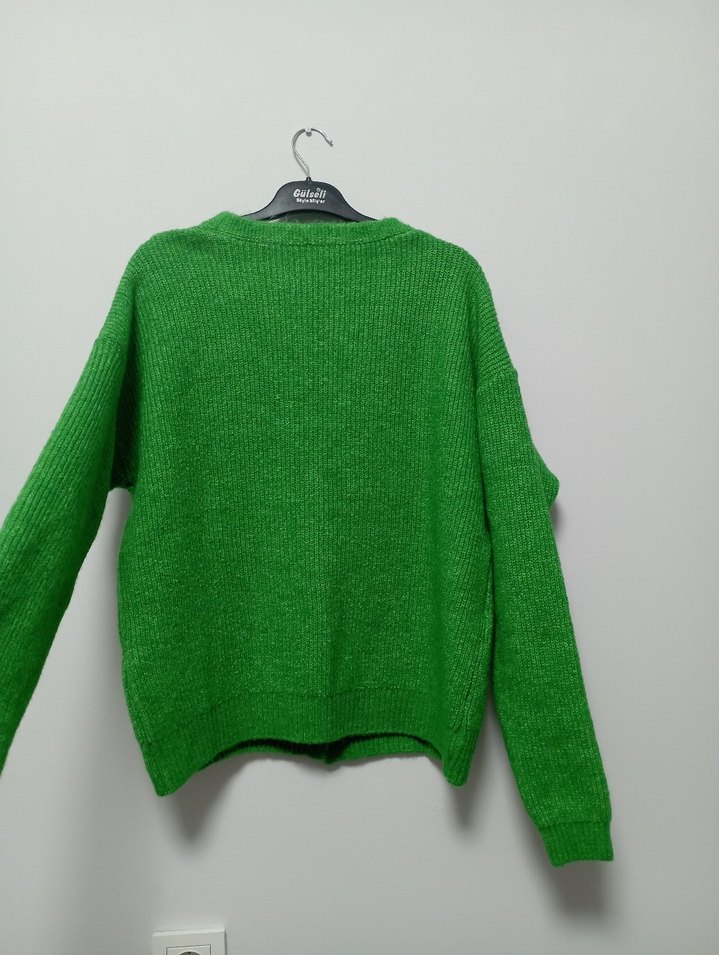 Yeşil Kadın Hırka - Görsel 5