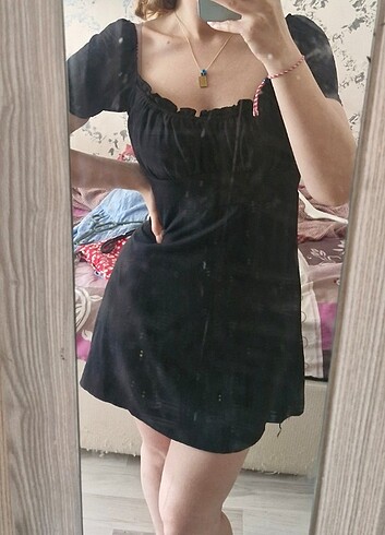 Zara Mini siyah elbise