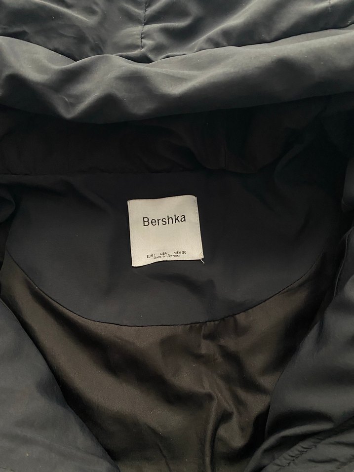 Siyah Fermuarlı Kadın Kışlık Mont - Görsel 3