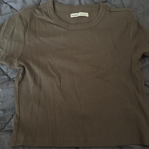 l Beden kahverengi Renk pull & bear tişört