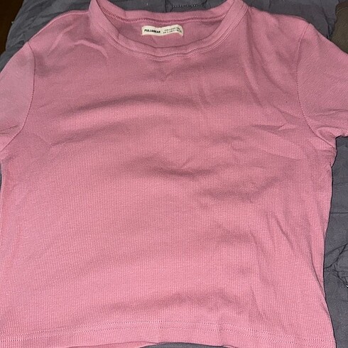 Pull and Bear pull&bear pembe tişört