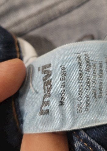 29 Beden mavi Renk Mavi Erkek Denim Kemerli Jean