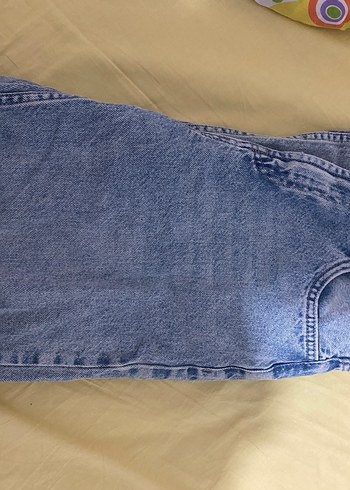 Kadın Mavi Bol Kesim Kot Pantolon - Görsel 5