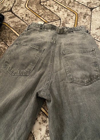 Gri Kot Pantolon Rahat Kesim - Görsel 6