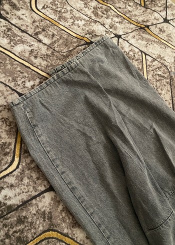 Gri Kot Pantolon Rahat Kesim - Görsel 4