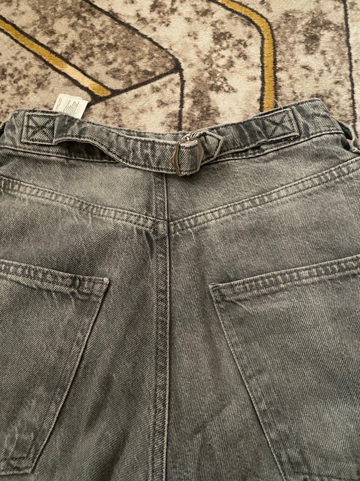 Gri Kot Pantolon Rahat Kesim - Görsel 2