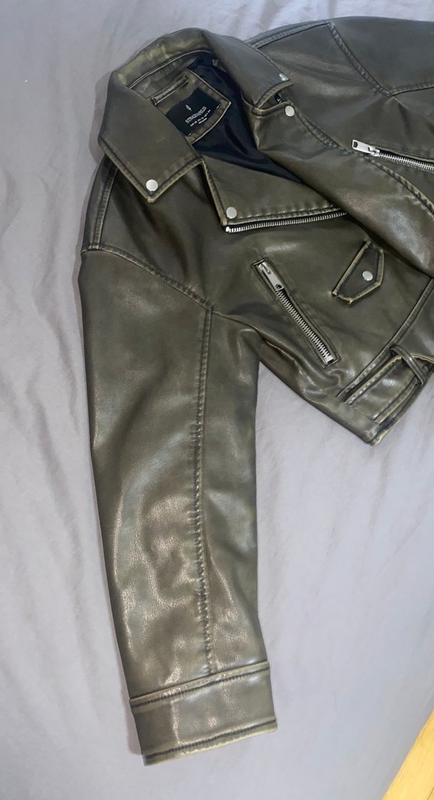 Viral deri ceket - Görsel 5