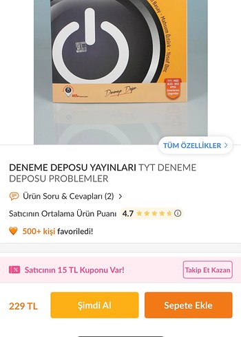 Beden Renk DENEME DEPOSU Problemler Konu Denemeleri Kitabı