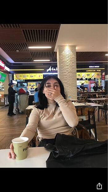 s Beden Büzgülü crop bluz