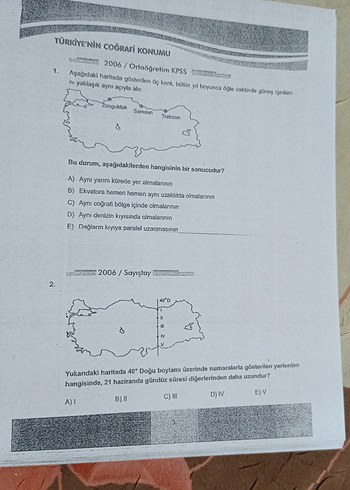  Beden Renk Çözümlü Coğrafya Sınav Soruları Kitabı 2016