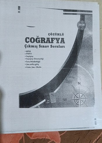  Çözümlü Coğrafya Sınav Soruları Kitabı 2016